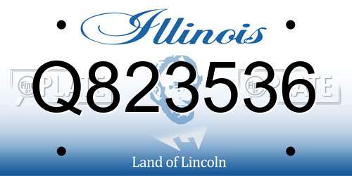Q823536 Illinois License Plate