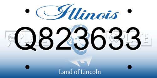 Q823633 Illinois License Plate