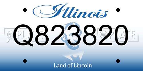 Q823820 Illinois License Plate