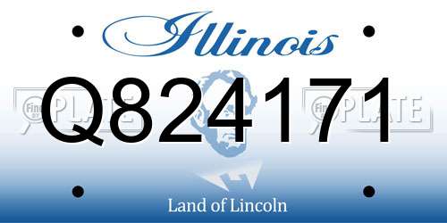 Q824171 Illinois License Plate
