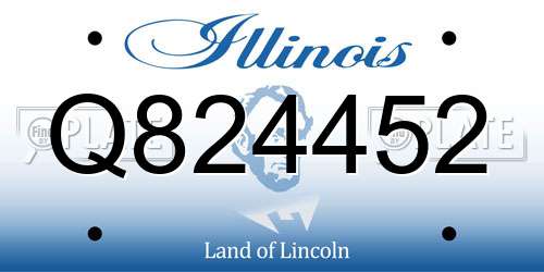 Q824452 Illinois License Plate