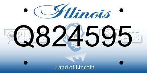 Q824595 Illinois License Plate