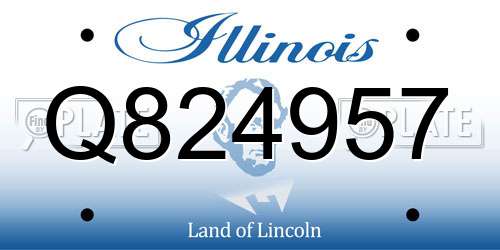 Q824957 Illinois License Plate