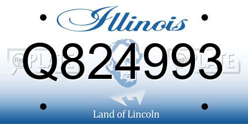 Q824993 Illinois License Plate
