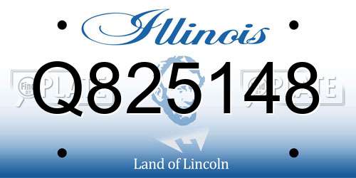 Q825148 Illinois License Plate
