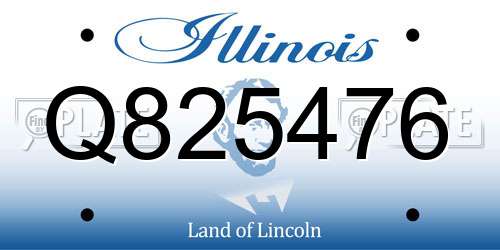 Q825476 Illinois License Plate