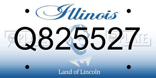 Q825527 Illinois License Plate