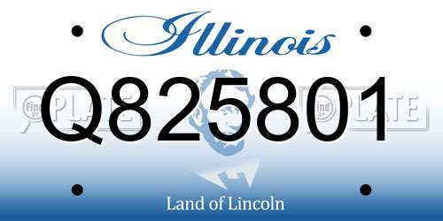 Q825801 Illinois License Plate