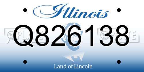Q826138 Illinois License Plate