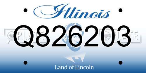 Q826203 Illinois License Plate