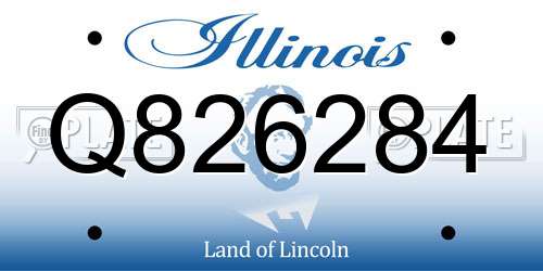Q826284 Illinois License Plate