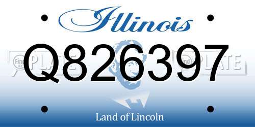 Q826397 Illinois License Plate