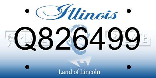 Q826499 Illinois License Plate