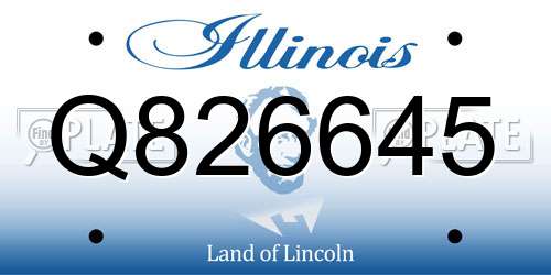 Q826645 Illinois License Plate