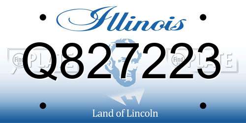 Q827223 Illinois License Plate