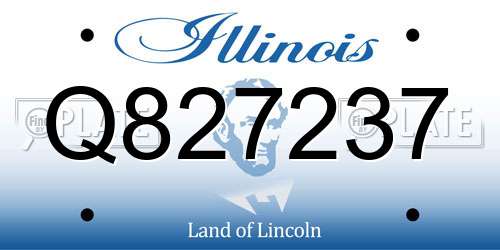 Q827237 Illinois License Plate