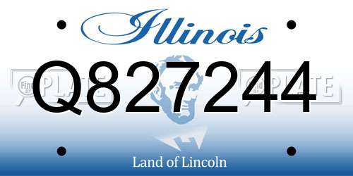 Q827244 Illinois License Plate