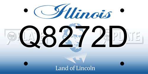 Q8272D Illinois License Plate