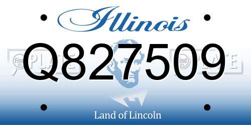 Q827509 Illinois License Plate