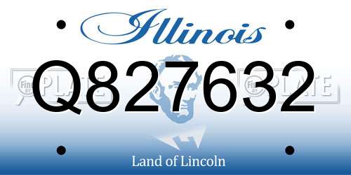 Q827632 Illinois License Plate