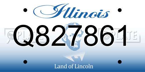 Q827861 Illinois License Plate