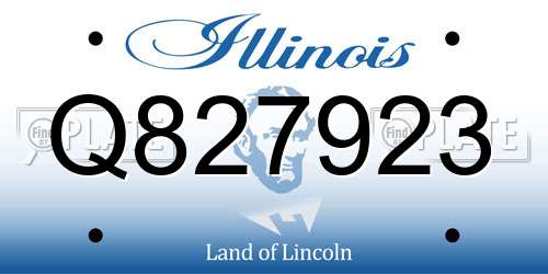 Q827923 Illinois License Plate