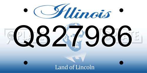 Q827986 Illinois License Plate