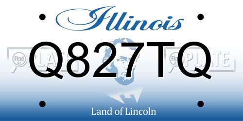 Q827TQ Illinois License Plate