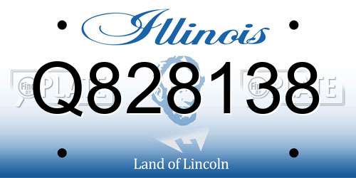 Q828138 Illinois License Plate