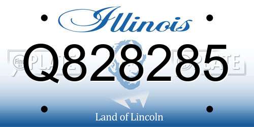 Q828285 Illinois License Plate