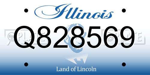 Q828569 Illinois License Plate