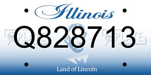 Q828713 Illinois License Plate