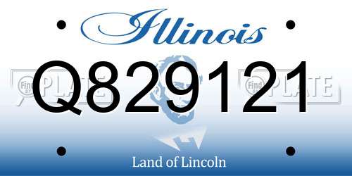Q829121 Illinois License Plate