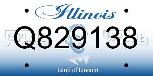 Q829138 Illinois License Plate