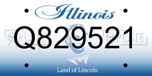 Q829521 Illinois License Plate