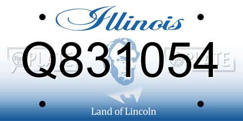 Q831054 Illinois License Plate