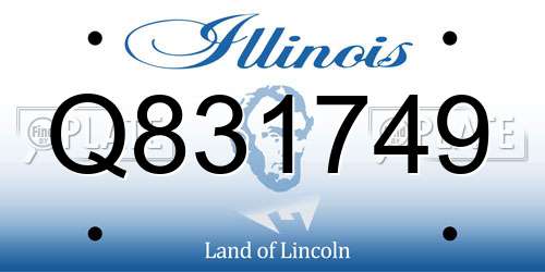 Q831749 Illinois License Plate