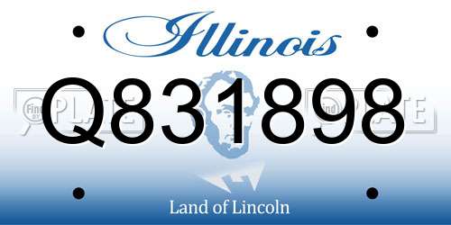 Q831898 Illinois License Plate