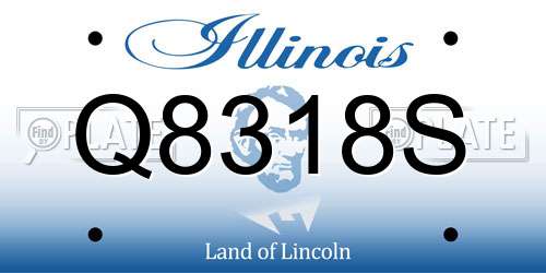 Q8318S Illinois License Plate