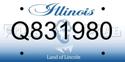 Q831980 Illinois License Plate