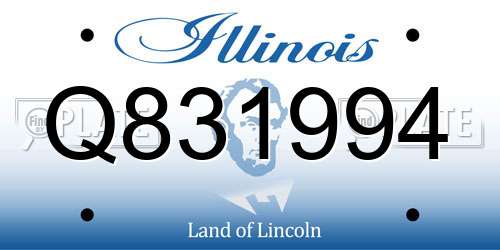 Q831994 Illinois License Plate