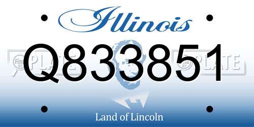 Q833851 Illinois License Plate
