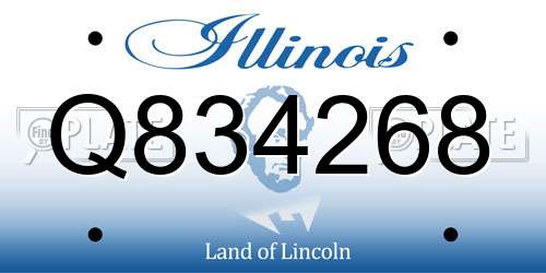 Q834268 Illinois License Plate