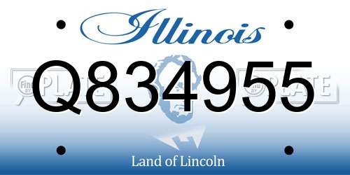 Q834955 Illinois License Plate