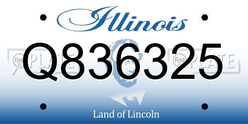 Q836325 Illinois License Plate