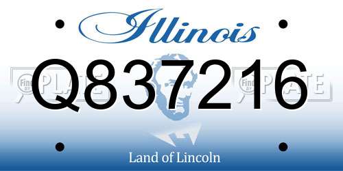 Q837216 Illinois License Plate