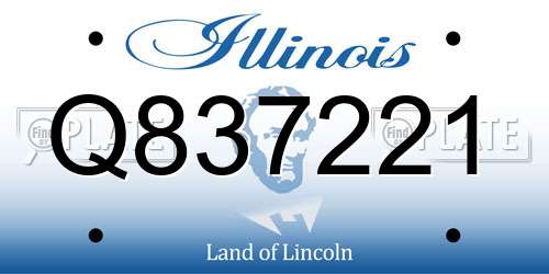 Q837221 Illinois License Plate