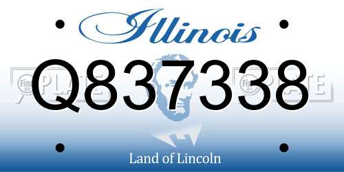 Q837338 Illinois License Plate