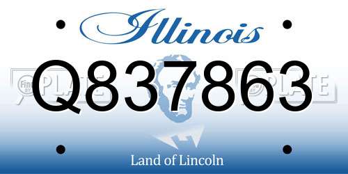 Q837863 Illinois License Plate