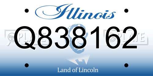 Q838162 Illinois License Plate